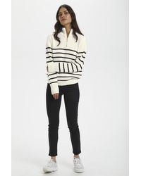 Kaffe - Pullover Kalioa Loose Fit Offwhite - Lyst