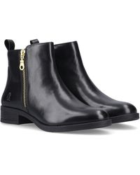 Hush Puppies - Perry Zip Leather Heeled Ankle Boots - Lyst