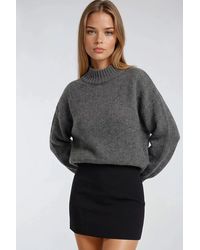 MixRay - Relaxed Fit Crew Neck Thick Knit Sweater - Lyst