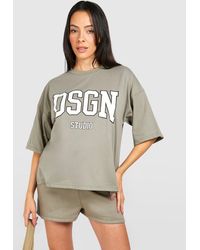 Boohoo - Maternity Dsgn Studio T-Shirt And Short Tracksuit - Lyst
