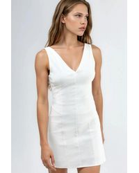 Hiccup - V-Neck Mini Dress - Lyst