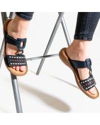 Rieker - 60842-14 Sandals Leather - Lyst