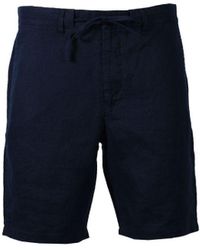 GANT - Relaxed Linen Ds Shorts Marine - Lyst