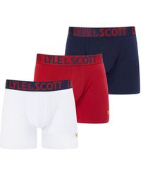 Lyle & Scott - 3 Pack Satin Waistband Trunk - Lyst