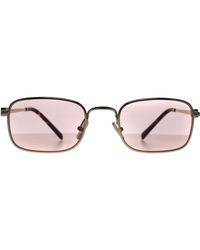 Miu Miu - Rectangle Pale Mu53As Metal - Lyst