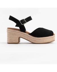 TOMS - Isla Peep Toe Sandals Textile - Lyst