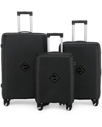 Infinity Leather - Dual 4 Wheel Robust Lightweight Tsa Hard Shell Suitcase Luggage Travel Bags Set - Lyst