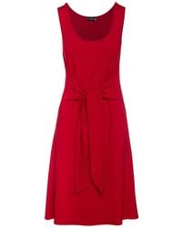 Conquista - Tie Waist Sleeveless Dress - Lyst