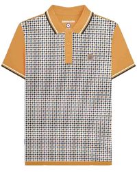 Lambretta - Ss24 Houndstooth Polo Shirt Cotton - Lyst