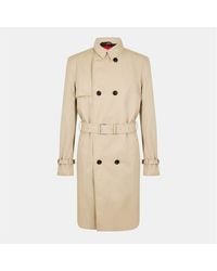 HUGO - Double-Breasted Weather-Resistant Tailored Fit Trench Coat - Lyst