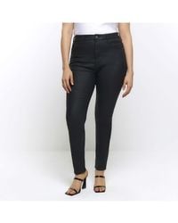 River Island - Skinny Jeans Plus High Waisted Viscose - Lyst