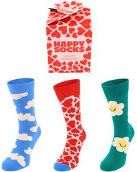 Happy Socks - 3-Pack Flower Gift Set Cotton - Lyst