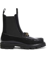 Kurt Geiger - Leather Carnaby Chunky Ankle Boots Leather - Lyst