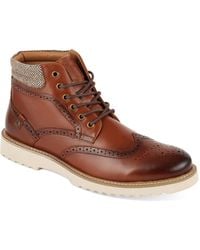 Deakins - Leather Lace-Up Boots - Lyst