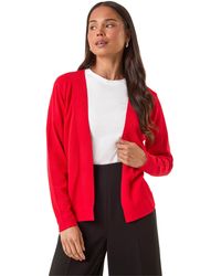 Roman - Petite Plain Stretch Cardigan - Lyst