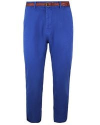 Scotch & Soda - Stuart Regular Slim Fit Chino Blauw Broek 136195 0214 - Lyst