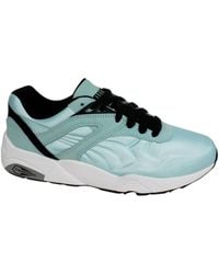 PUMA - Trinomic R698 Matt & Shine Aqua Lace Up Trainers 359305 05 B55E - Lyst