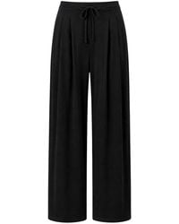 MixRay - High-Waist Wide-Leg Jersey Trousers - Lyst