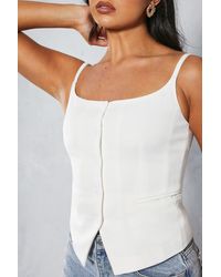 MissPap - Tailored Fitted Square Neck Waistcoat - Lyst