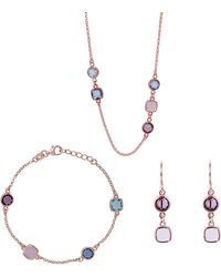 Orphelia - 'Fawn' 925 Sterling Set: Chain + Bracelet + Earrings - Lyst