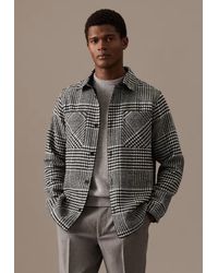 Autograph - Wool Blend Overshirt Check - Lyst