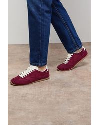 Oasis - Jenny Faux Suede Lace Up Trainers - Lyst