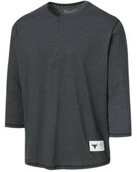 Under Armour - Project Rock3⁄4 Sleeve Henley - Lyst