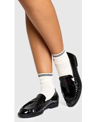 Boohoo - Ruched Detail Loafers - Lyst