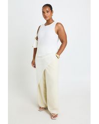 Boohoo - Plus Layered Asymmetric Hem Longline Top - Lyst