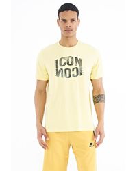 TOMMY LIFE - Printed Crew Neck T-Shirt With Patch - Lyst
