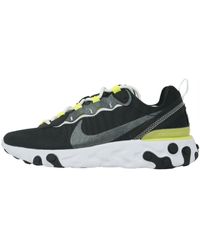 Nike - React Element 55 Se Lace-Up Synthetic Trainers Cn3591_001 Cotton - Lyst