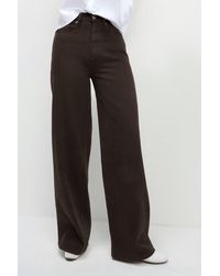 Secret Label - Wide Leg Coloured Jeans - Lyst