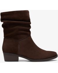 Clarks - Danyelle Ruby Dark Suede Boots - Lyst