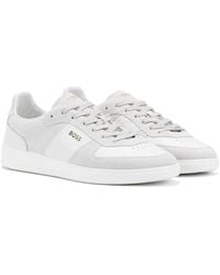 BOSS - Brandon Suede/Leather Trainers - Lyst