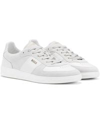 BOSS - Brandon Suede/Leather Trainers - Lyst