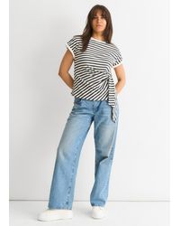 Gini London - Stretch Stripe Top - Lyst