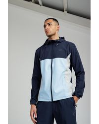 Foray - Lightweight Panelled Zip Through Hooded Sports Jacket - Lyst