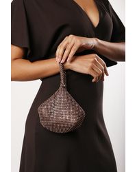 Where's That From - 'Nicki' Diamante Mini Chainmail Pouch Bag - Lyst