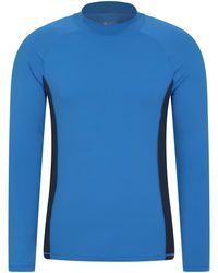 Mountain Warehouse - Long Sleeve Rash Vest Sun Protection Quick Drying Swimwear Stretchy Beach Surf Top Polyamide - Lyst