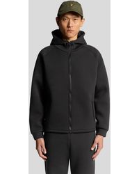 Lyle & Scott - Neopreen Hoodie Met Volledige Ritssluiting - Lyst