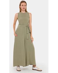 Hiccup - Super Wide Leg Jumpsuit With Tie Waist - Lyst