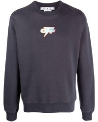 Off-White c/o Virgil Abloh - Thunder Skate Fit Crewneck Sweatshirt - Lyst