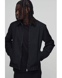 BoohooMAN - Tailored Regular Fit Zip Collared Co-Ord Jacket - Lyst