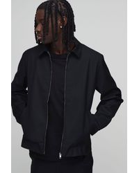 BoohooMAN - Tailored Regular Fit Zip Collared Co-Ord Jacket - Lyst