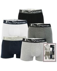 Ben Sherman - Podrick 5 Pack Boxer Shorts - Lyst