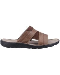 Hush Puppies - Archer Leather Mule Sandals - Lyst