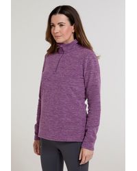 Mountain Warehouse - 'Snowdon' Fleece Top Half Zip Breathable Quick Dry Sweater - Lyst