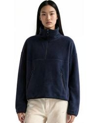 Busem - Half Zip Crop Sweatshirt - Lyst