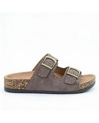 Heavenly Feet - Polly Mules Sandals Bark - Lyst