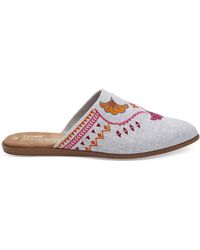 TOMS - Chambray Jutti Mule Flip-Flops - Lyst